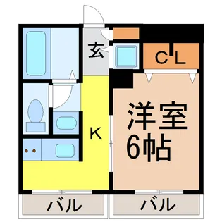 カーサ・ノア高峯町【2階】の間取り