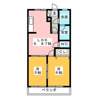 オリンピア A【2階】の間取り
