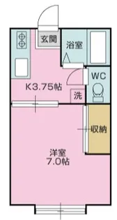 パームコートB【1階】の間取り