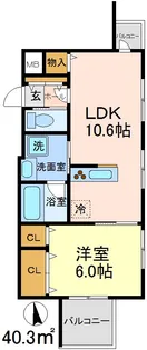 東京都世田谷区豪徳寺1【マンション】の間取り