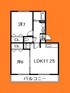 千葉県市川市二俣2【アパート】の間取り