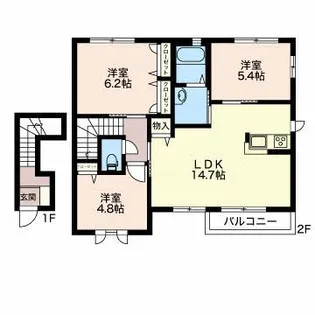 ブルーインパルス【2階】の間取り