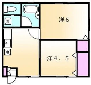 コーポイトー【1階】の間取り