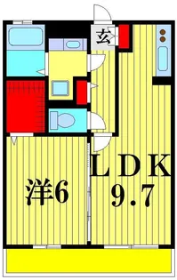 シエルルージュ松戸【3階】の間取り