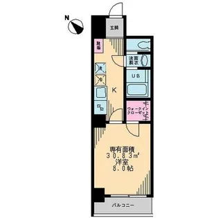 Court Oriel【2階】の間取り