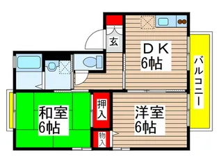 ハイツボナ-ル【1階】の間取り
