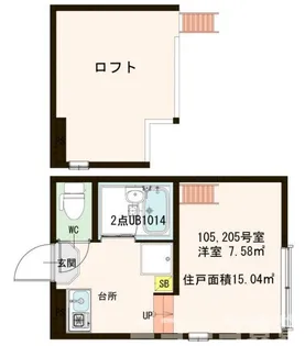 フローレスタ葛西【2階】の間取り