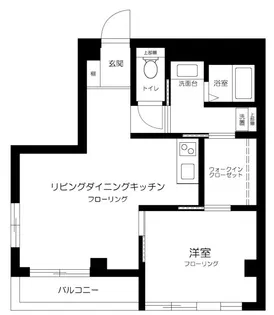ガーデンヒルズ市ヶ谷【2階】の間取り