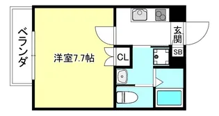 スミレスタ御所西【4階】の間取り