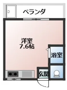 ブルームKikuI【1階】の間取り