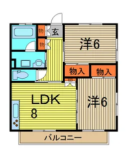 フローラハイム【2階】の間取り