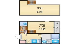 エクセラン白鳥【1階】の間取り
