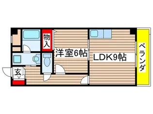 ネオコート塩釜【1階】の間取り