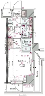 コンシェリア横濱 <SHINKOYASU>【8階】の間取り