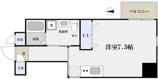 アクアプレイス北浜【9階】の間取り