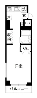 メルディアキューブ観月橋【5階】の間取り