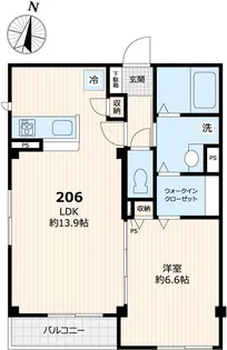 ハレ アロヒ 清水坂【2階】の間取り