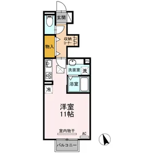 オリエンテ・グローリア【1階】の間取り