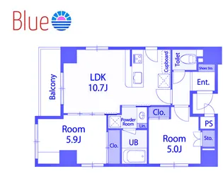 ル・ジュジュ横浜【4階】の間取り