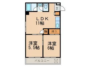 コ-ポ小池【6階】の間取り