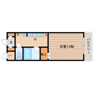 エクセラ子平町【1階】の間取り