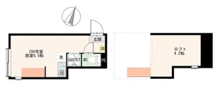パレス初台【1階】の間取り