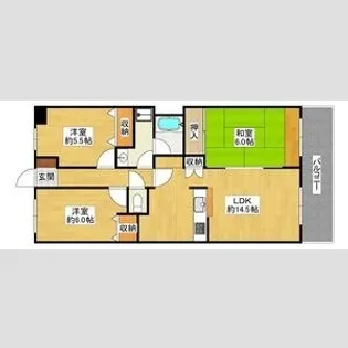 サンシティ泉ヶ丘【2階】の間取り