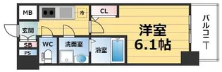 エスリード南森町ラグシス【8階】の間取り