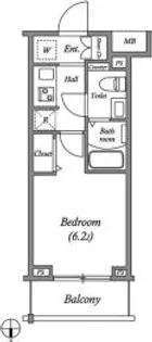 GENOVIA大崎skygarden【2階】の間取り