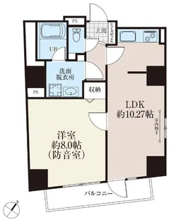 白山レジデンス【10階】の間取り
