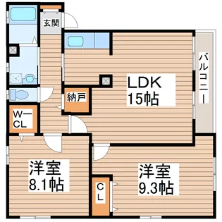 サンクレスト南仙台II【1階】の間取り