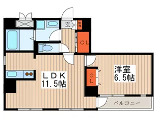 リバーサイドイケガメ【2階】の間取り