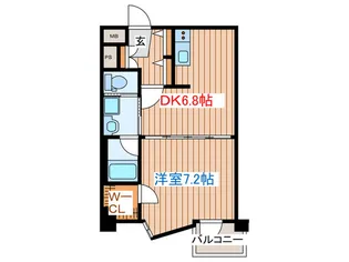 マルタマファイブリッジ【8階】の間取り