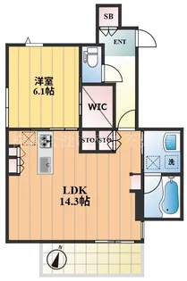 ココリュミエ【1階】の間取り