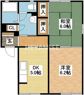 ヴィレスト椿【1階】の間取り