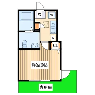 カーサ・デル・ソル鶴見【1階】の間取り