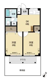第一ヒカルハイツ【2階】の間取り