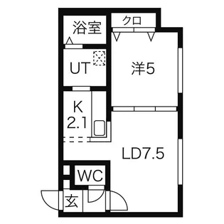 GLASS N21【1階】の間取り