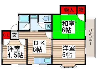 アドミナル3号棟【2階】の間取り