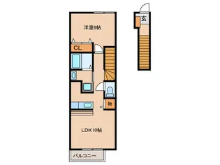 メゾンパレエ【2階】の間取り