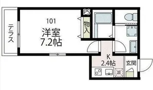 リベルテ横濱【1階】の間取り