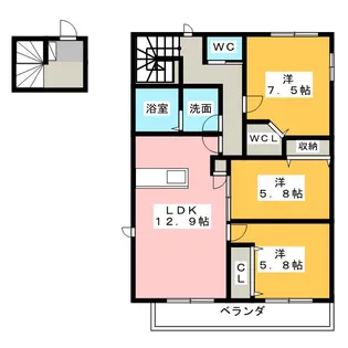 パークメゾン神田 C【2階】の間取り