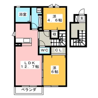 グレースシャイン【2階】の間取り