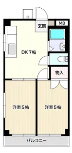 向丘ケーアイハイツ【2階】の間取り