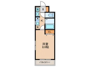 ベルージュ天空橋【2階】の間取り