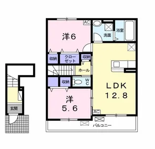 Fiore(フィオーレ)【2階】の間取り