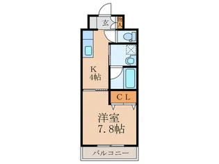 オークマンション柏の森【6階】の間取り