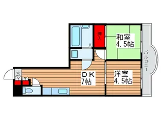 アネックス富浜【4階】の間取り