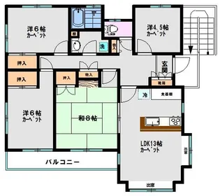 東嶺町準貸家【2階】の間取り