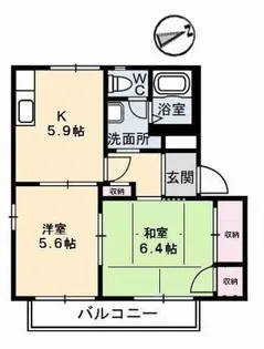 エクセルヴィオラ B棟【2階】の間取り